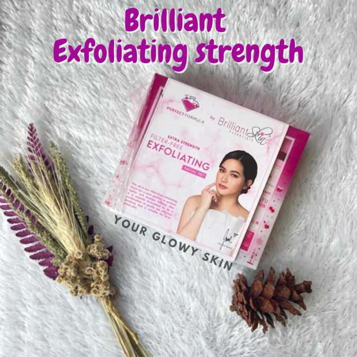 Glowy| ORIGINAL | BRILLIANT SKIN PERFECT FORMULA EXFOLIATING EXTRA FACIAL /briliant skincare 1 paket rejuvenating lengkap original 4in 1