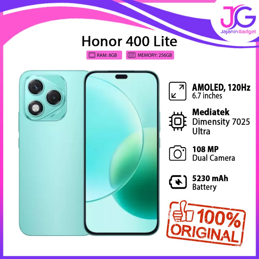 Jual Honor 400 Lite 8/256GB Garansi Resmi Indonesia | Shopee Indonesia