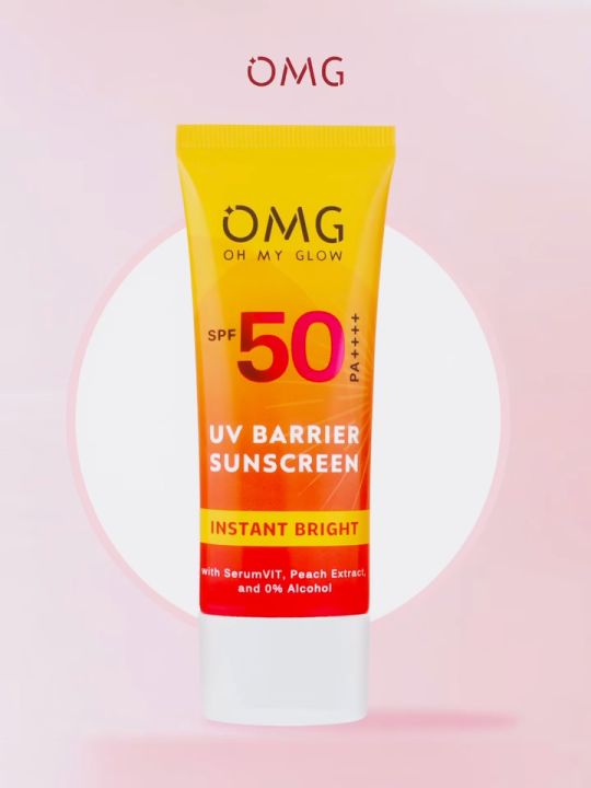 Bundle Twin Pack OMG TONE UP BARRIER SUNSCREEN OMG BRIGHT BOOSTER