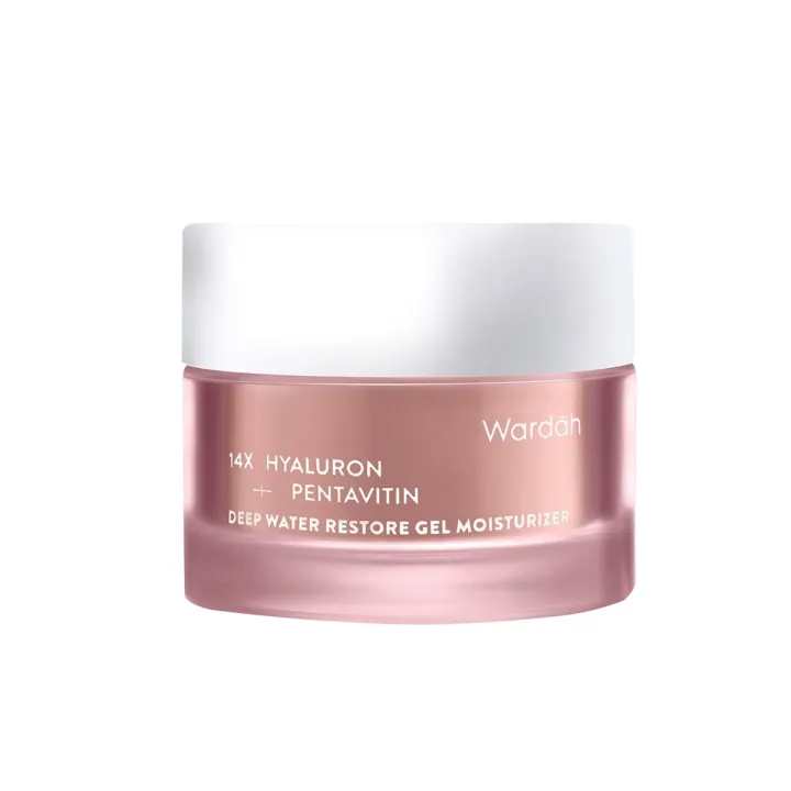 Wardah Hydra Rose 14X Hyaluron + Pentavitin Deep Water Restore Gel Moisturizer 30 g