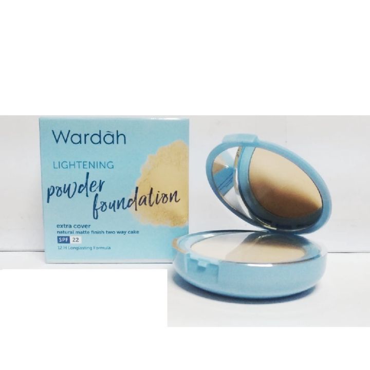 Wardah Lightening Extra Cover Powder Foundation (Two Way Cake - LAMA)