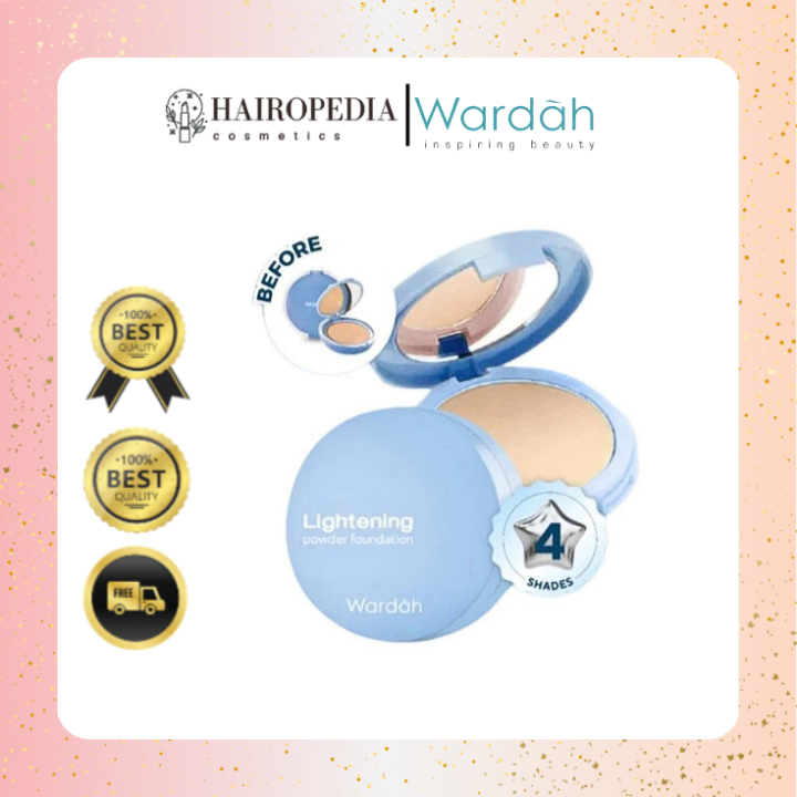 Wardah Lightening Powder Foundation Extra Cover 10 gr - Two Way Cake