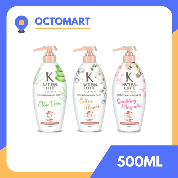 K NATURAL WHITE Sabun Mandi Cair Botol 500ML Knatural Bodywash Body Wash Pembersih Badan Bottle Pump 500 ML | Lazada Indonesia