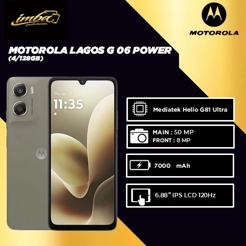 Jual Motorola G06 Power 4/128GB 7000mAh Garansi Resmi | Shopee Indonesia