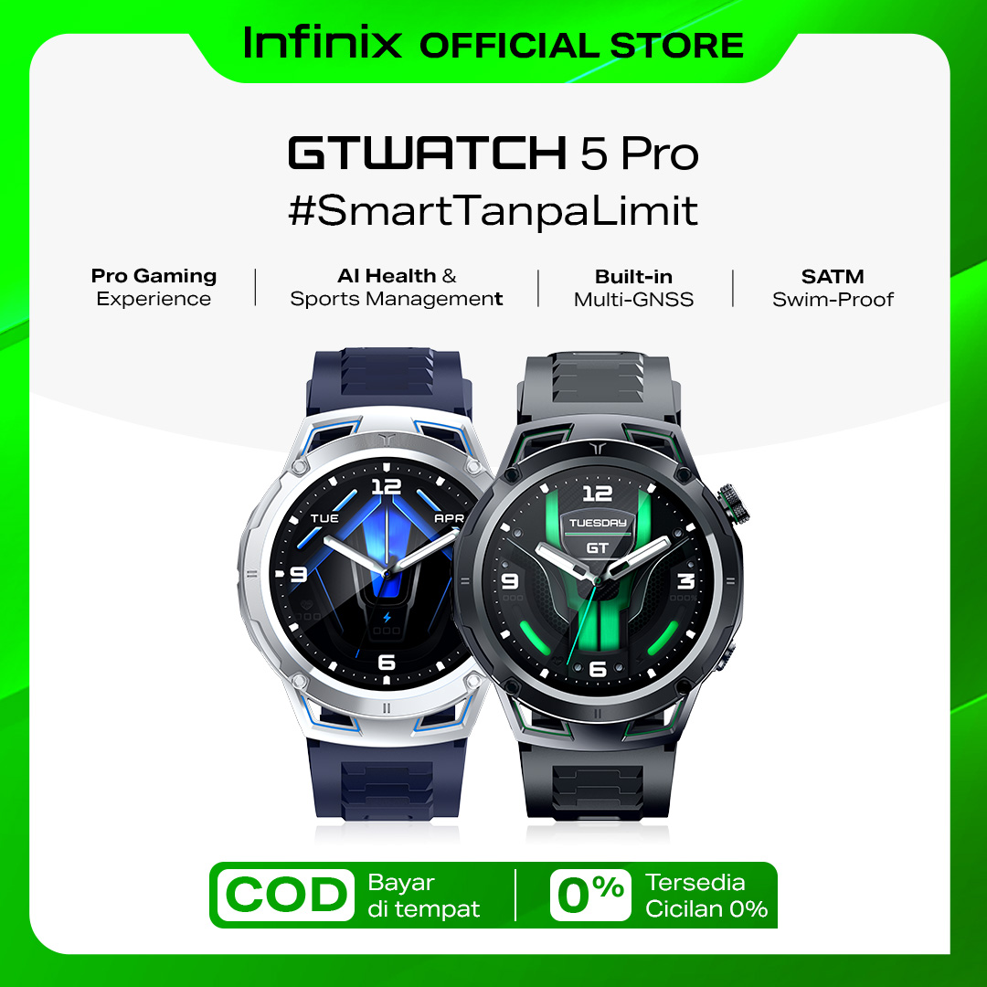 Jual Infinix GT Watch 5 Pro - XW5GT - 1.43" - AMOLED HD - 460mAh - GNSS Chip -Support Clear BT Calling - AI Health & Sports - IP68 | Shopee Indonesia