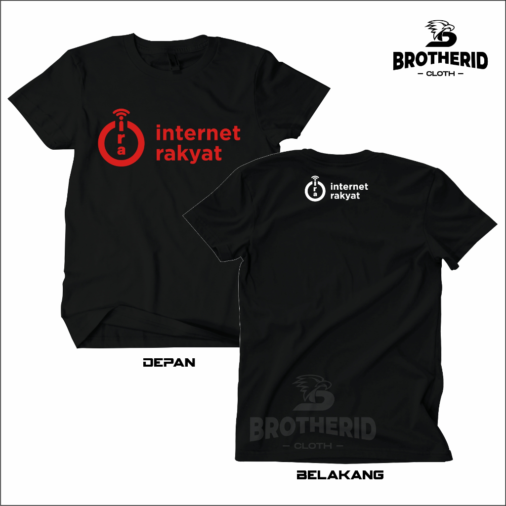 Jual Kaos Internet Rakyat Baju Ira Kerja Sales Promosi Katun Combed 30s | Shopee Indonesia