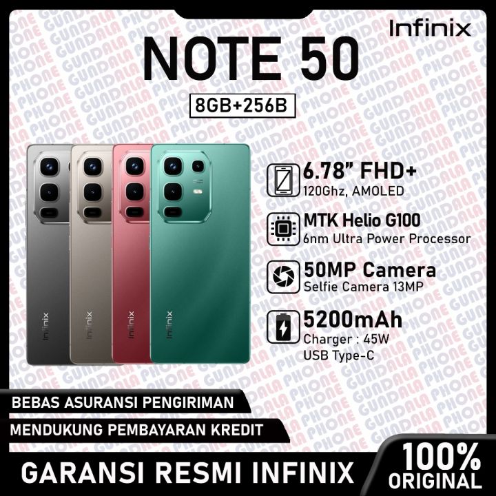 Infinix Note 50 8/256GB Garansi Resmi | Lazada Indonesia