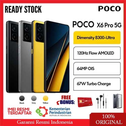 Jual Xiaomi Poco X6 Pro 5G 12/512GB - Fullset Produk Resmi Indonesia | Shopee Indonesia