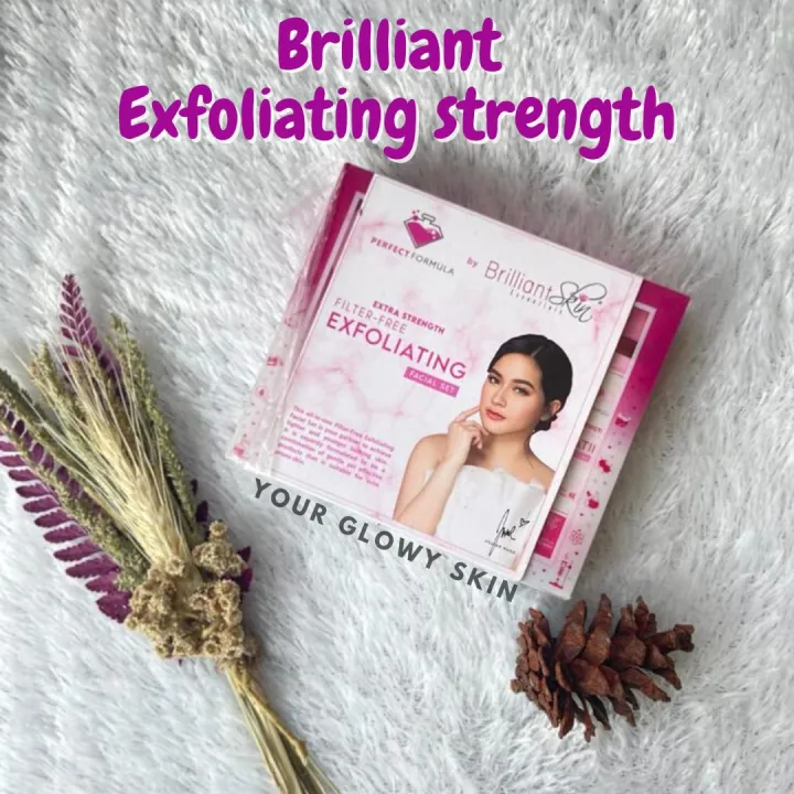 Glowy| ORIGINAL | BRILLIANT SKIN PERFECT FORMULA EXFOLIATING EXTRA FACIAL /briliant skincare 1 paket rejuvenating lengkap original 4in 1