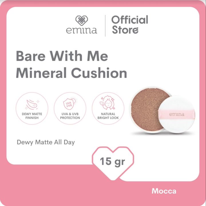 Emina Bare With Me Mineral Cushion 15 g - Cushion | Lazada Indonesia