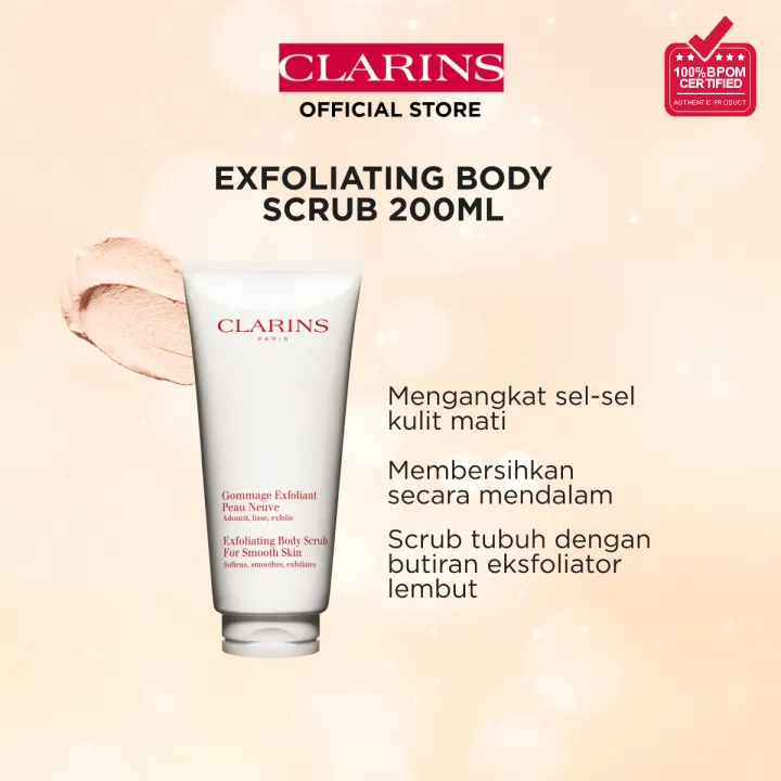 CLARINS Exfoliating Body Scrub 200ml - Eksfoliator tubuh / scrub badan