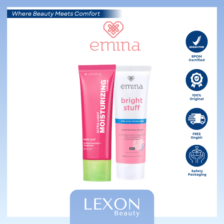 [Emina] Bright Stuff Moisturizing Cream | Lazada Indonesia