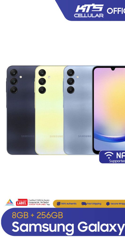 Samsung Galaxy A25 5G (8GB+256GB) Smartphone - Original 1 Year Warranty by Samsung Malaysia