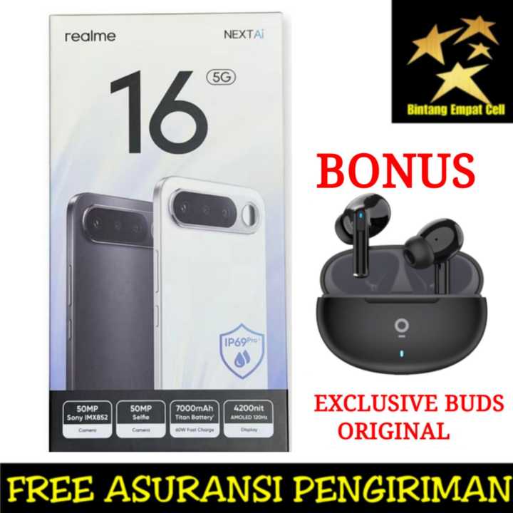 REALME 16 5G 12/256 & 8/256 GARANSI RESMI | Lazada Indonesia