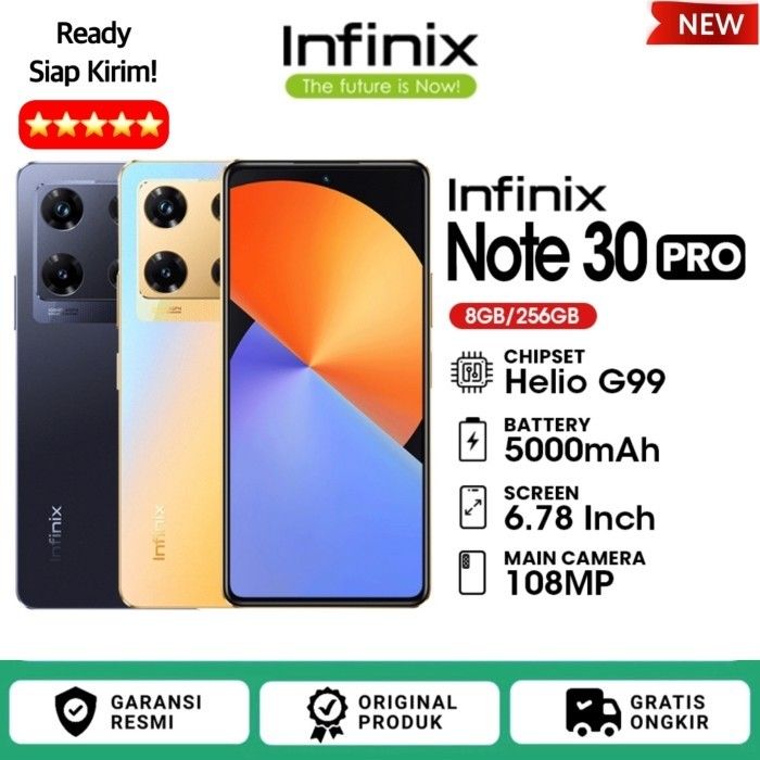 HOT PROMO!! INFINIX NOTE 30 PRO / RAM 8GB - INTER 256GB / BERGARANSI