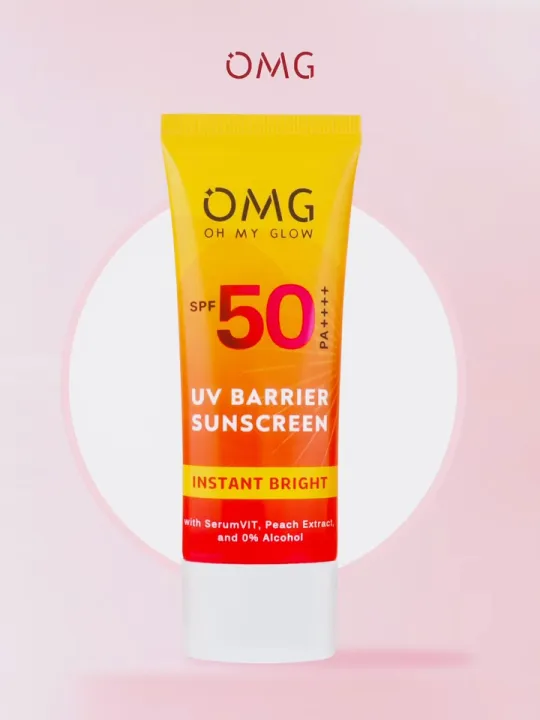 Bundle Twin Pack OMG TONE UP BARRIER SUNSCREEN OMG BRIGHT BOOSTER