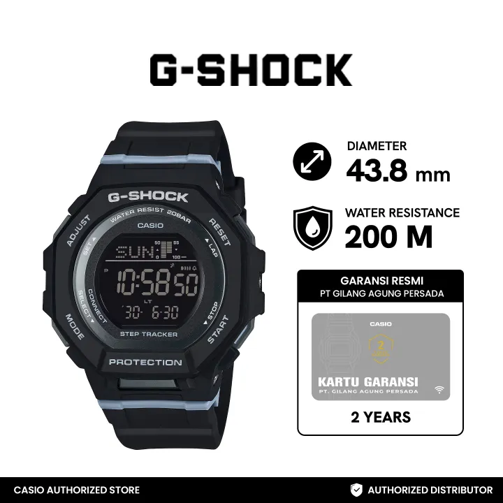 G-Shock Jam Tangan Wanita GMD-B300-1DR Digital Black Gshock Original | Lazada Indonesia