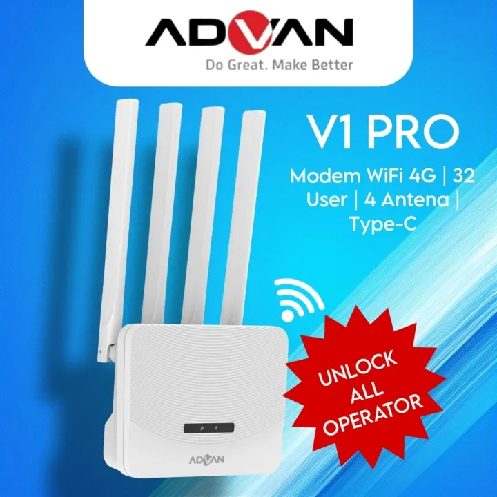 Advan CPE V1 Pro Upgrade Advan Router Modem Wifi 4G Unlock All Operator Advan CPE X1