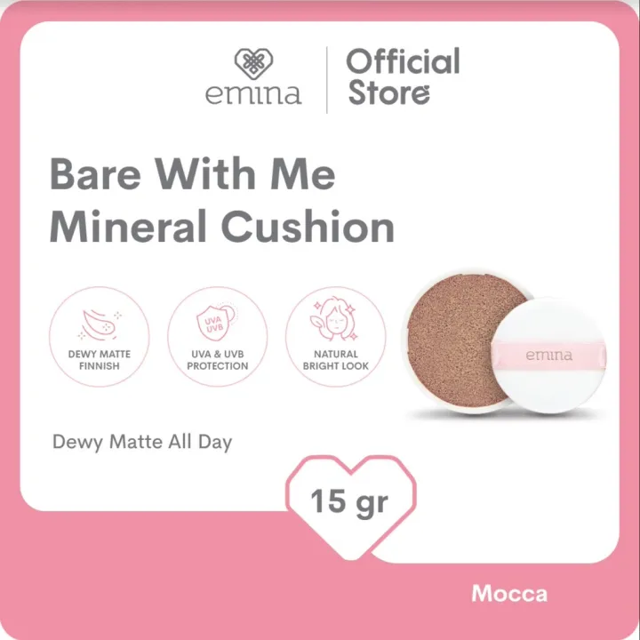 Emina Bare With Me Mineral Cushion 15 g - Cushion | Lazada Indonesia