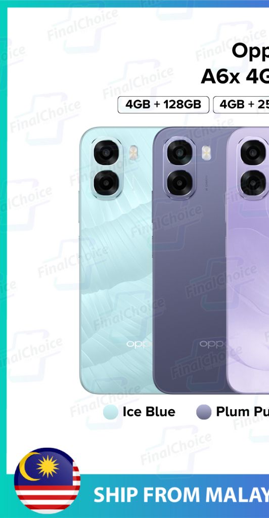 Oppo A6x 4G LTE/CPH2819 (4GB+128GB) (4GB+256GB) (6GB+256GB) Original Oppo Malaysia Warranty