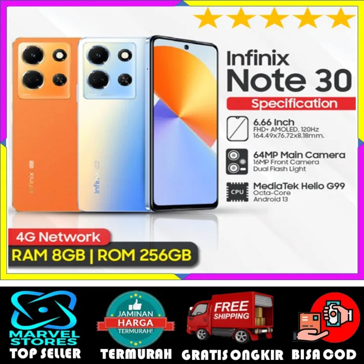 MURAH!! INFINIX NOTE 30 / RAM 8GB - INTER 256GB / BERGARANSI