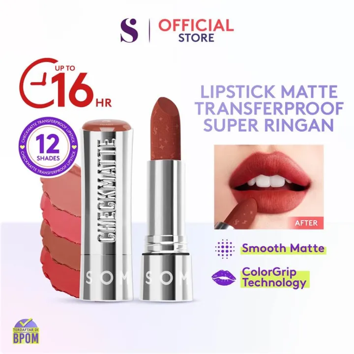 [NEW LAUNCH] SOMETHINC Checkmatte Transferproof Lipstick