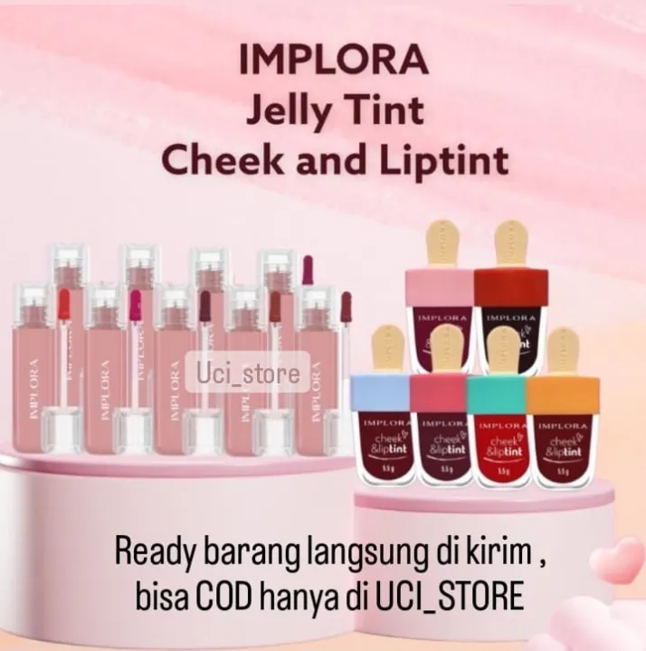 IMPLORA Jelly Tint Liptint Jelly 5MLB / Implora Lip Tint Cheek & Liptint