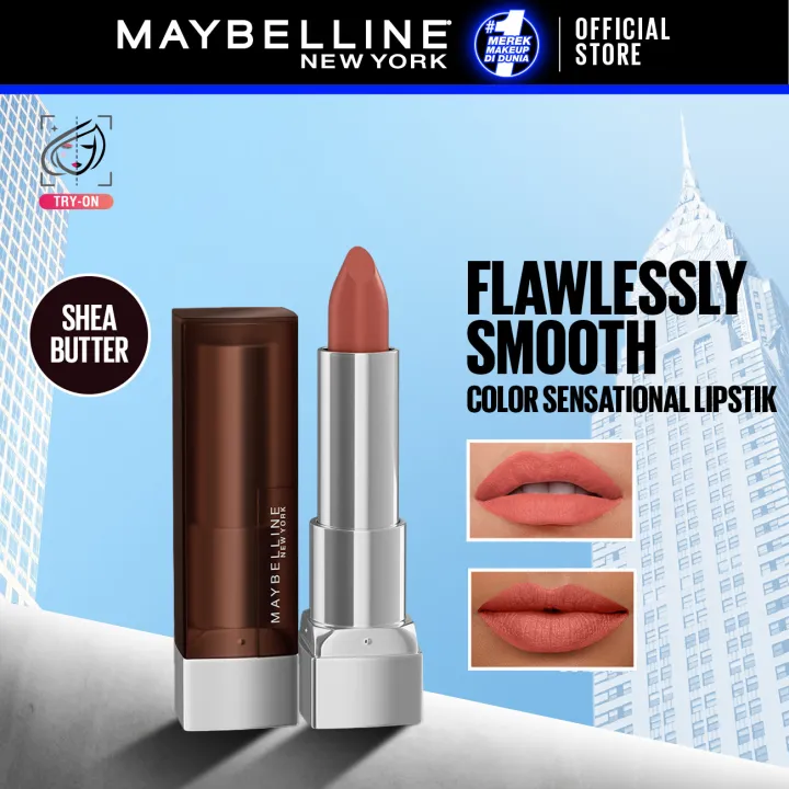 MAYBELLINE OFFICIAL Color Sensational Creamy Mattes Lipstick Make up - 4.2gr (Lipstick Matte Dengan Hasil 2x Lebih Intens) | Lazada Indonesia