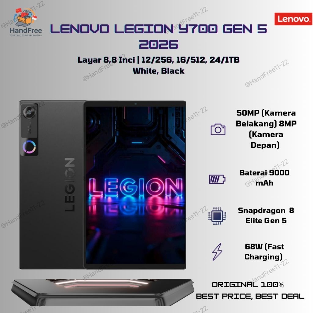 Jual LENOVO LEGION Y700 GEN 5 (2026) | Shopee Indonesia
