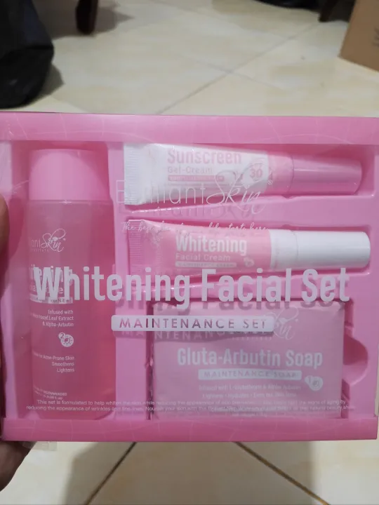 Brilliant skin whitening facial set