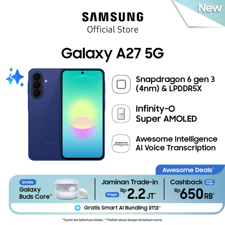 Samsung Galaxy A27 5G 6/128GB | Hp AI | IP64 | 5000 mAh | Lazada Indonesia