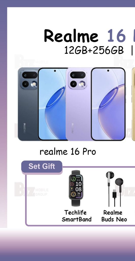 Realme 16 Pro 5G / Realme 16 Pro+ 5G | 12GB+256GB/512GB | Original New Set from Malaysia