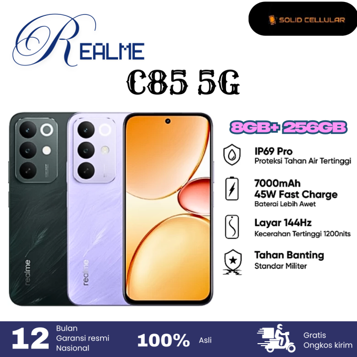 REALME C85 5G 8/256 GARANSI RESMI | Lazada Indonesia