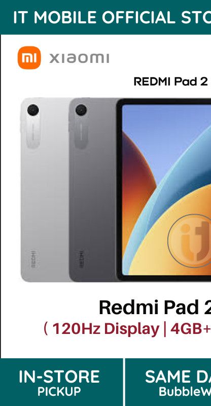 REDMI Pad 2 9.7 WiFi / 4G Tablet 4GB+128GB ROM 7600mAh massive power Snapdragon 6s 4G Gen 2 Mobile