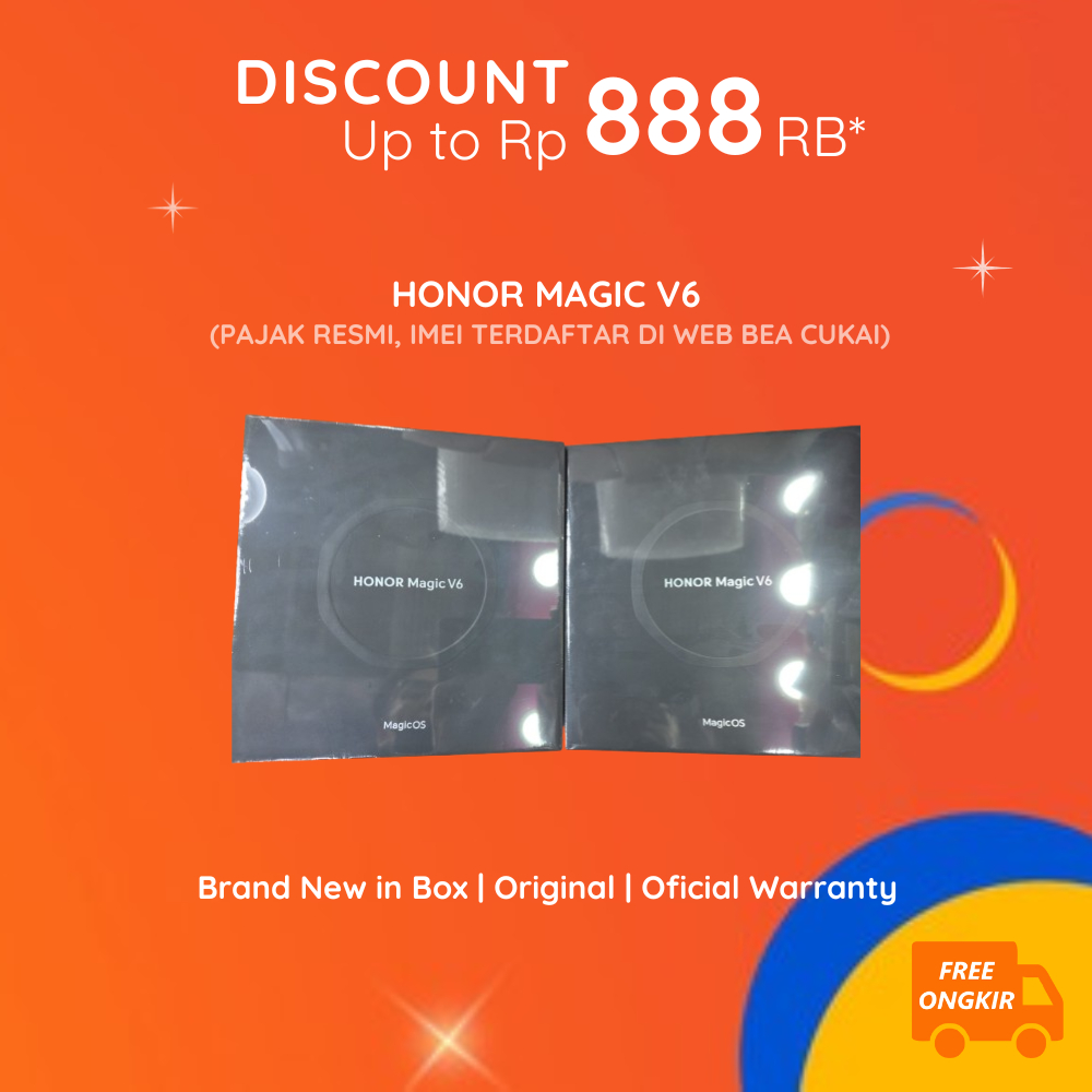 Jual Honor Magic V6 5G 12+512GB 16+512GB 1TB Snapdragon 8 Elite Gen 5 - China ROM | Shopee Indonesia