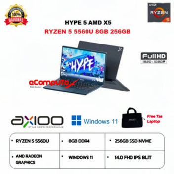 AXIOO MYBOOK HYPE 5 AMD X5 RYZEN 5 - 5560U 14" INCH RAM 8GB/256GB SSD NVME WINDOWS 11 ORIGINAL - GARANSI RESMI | Lazada Indonesia
