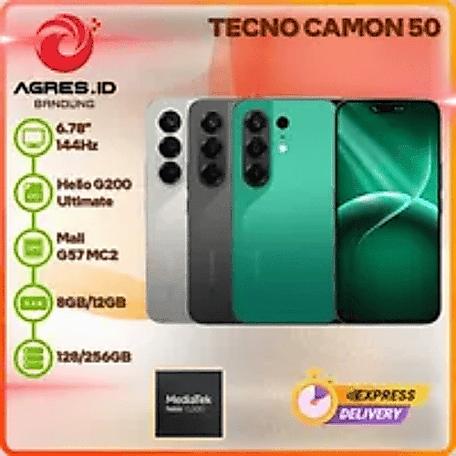 Jual TECNO CAMON 50 8GB/12GB 128GB/256GB GARANSI RESMI INDONESIA | Shopee Indonesia