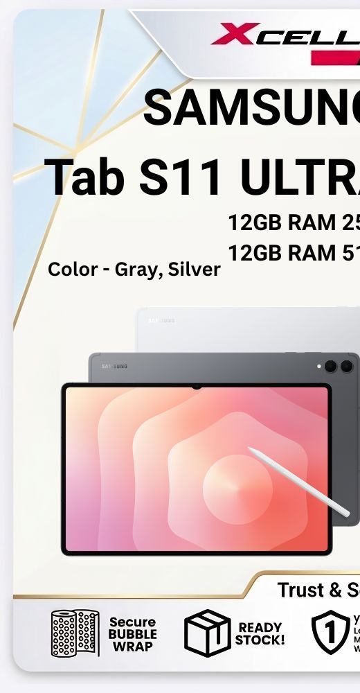 SAMSUNG Galaxy Tab S11 Ultra (WIFI / 5G) [12GB RAM 256GB/512GB ROM} - Original SAMSUNG Malaysia
