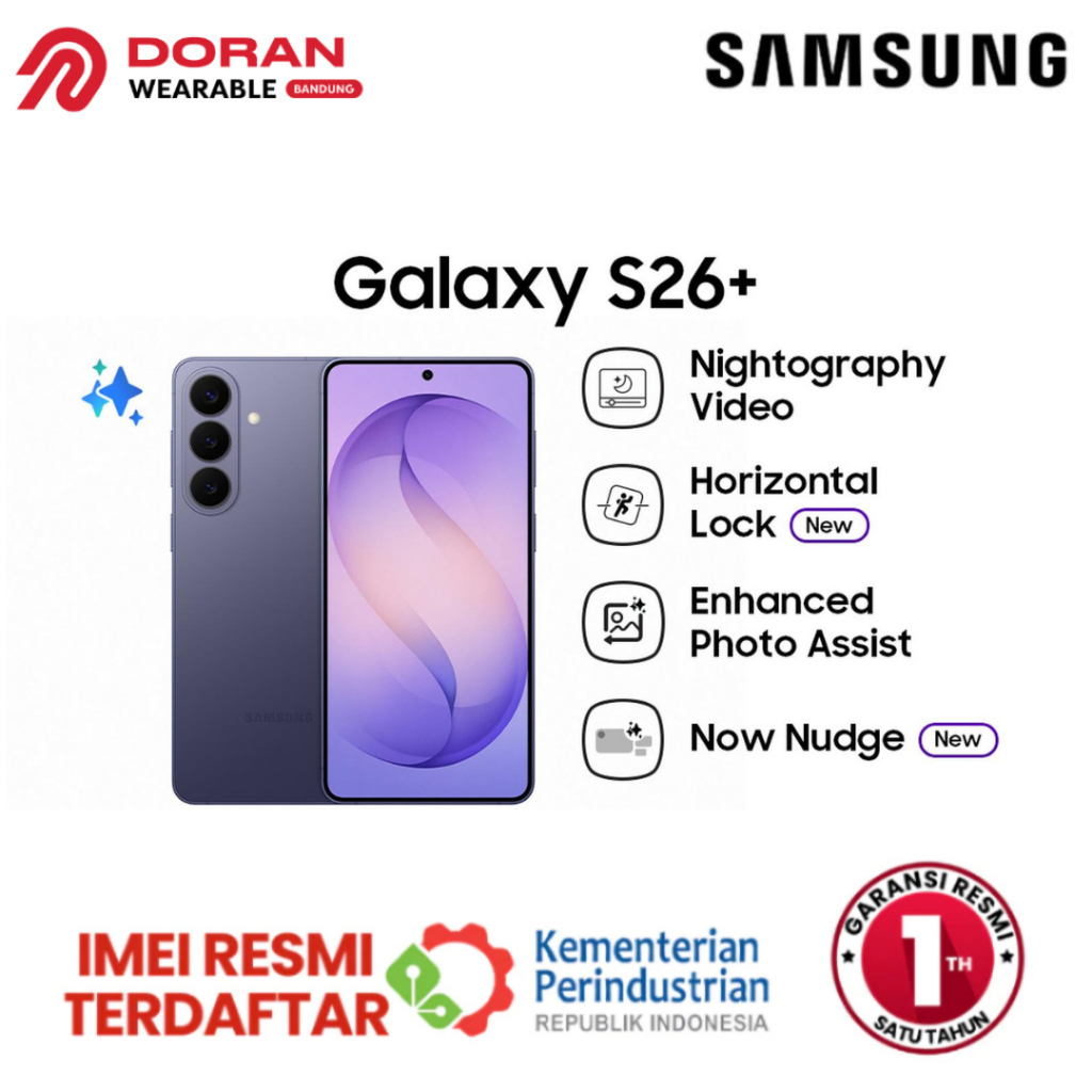 Jual Samsung Galaxy S26 Plus 12/256 | 12/512GB AI Photo Assist 4900 mAh - Garansi Resmi | Shopee Indonesia
