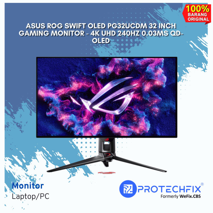 ASUS ROG Swift OLED PG32UCDM 32 Inch Gaming Monitor - 4K UHD 240Hz 0.03ms QD-OLED | Lazada Indonesia
