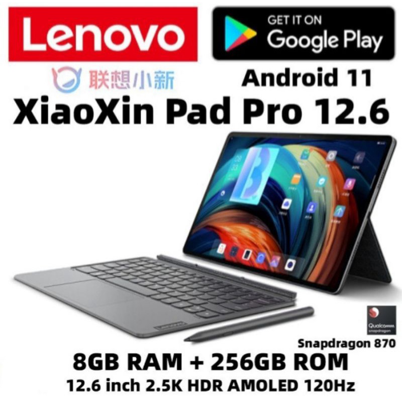 Jual Lenovo Tab P12 Pro Xiaoxin Pad Pro 12,6 OLED tablet 8/256G snapdragon870 | Shopee Indonesia