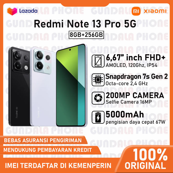 Xiaomi Redmi Note 13 Pro 5G 8/256 - Garansi resmi | Lazada Indonesia