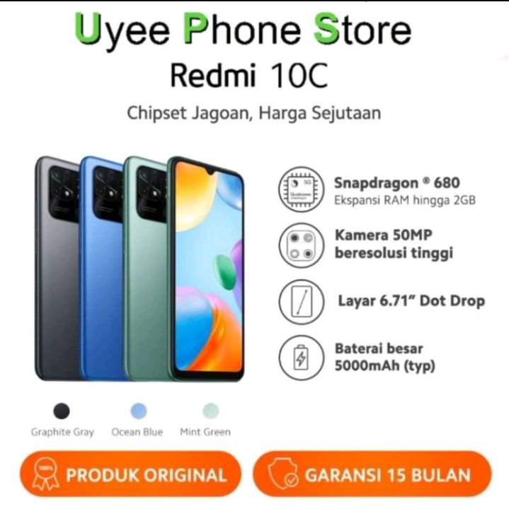 Redmi 10C 4/64GB Garansi Resmi