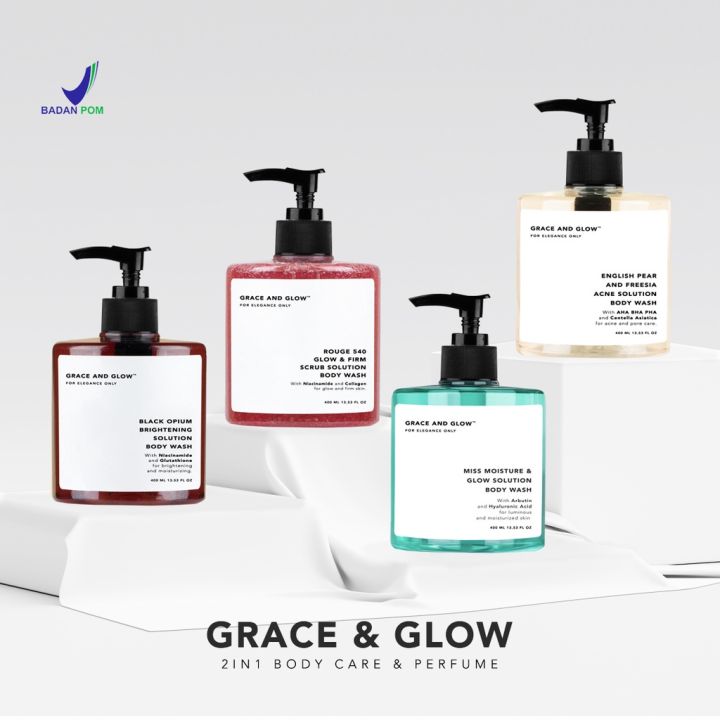 Grace and Glow Black Opium Brightening Body Wash - Sabun Mandi | Lazada Indonesia