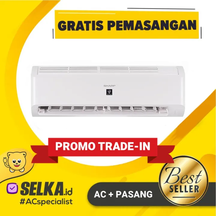AC SHARP AH-AP9BMY2 + PASANG / 9 BMY2 AC SPLIT 1 PK PLASMACLUSTER GARUDA