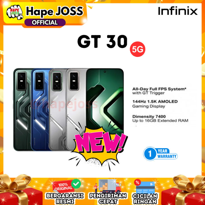 Infinix GT 30 5G 8/256GB NFC Garansi Resmi Indonesia | Lazada Indonesia