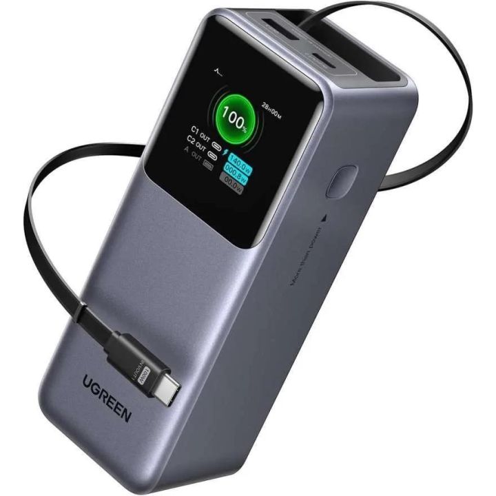 UGREEN POWERBANK NEXODE SMART DIGITAL DISPLAY 20.000MAH 130W 165W GRAY - 35524B 55987B | Lazada Indonesia