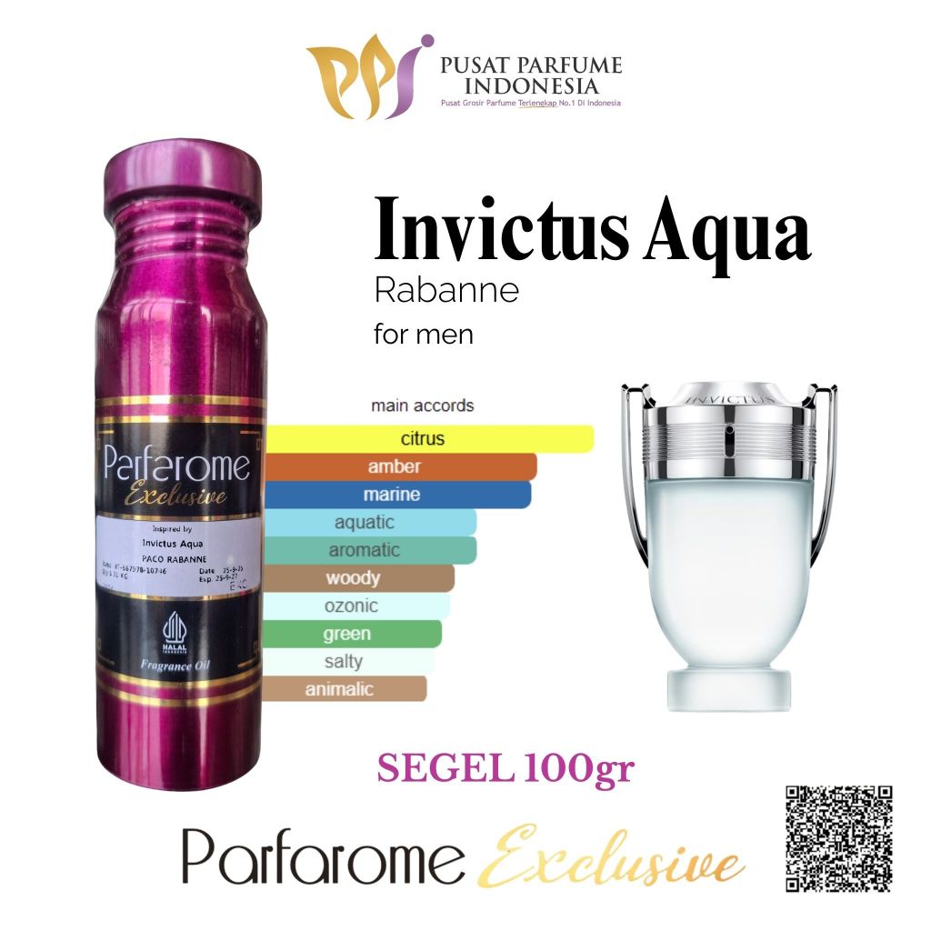 Jual INVICTUS AQUA | By PARFAROME EXCLUSIVE | Segel 100gr | Shopee Indonesia