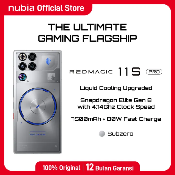 REDMAGIC 11S PRO 5G Snapdragon 8 Elite Gen 5 RAM 16GB + ROM 512GB Liquid Cooling | Lazada Indonesia
