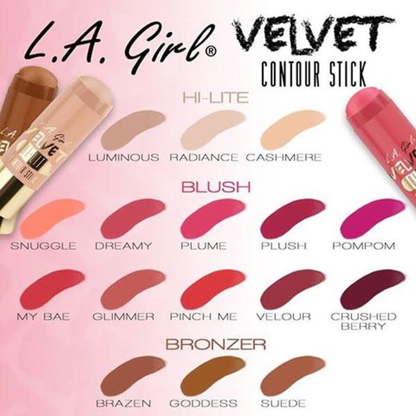 Jual 1PC LA GIRL VELVET COUNTUR BLUSH STICK @MJ | Shopee Indonesia
